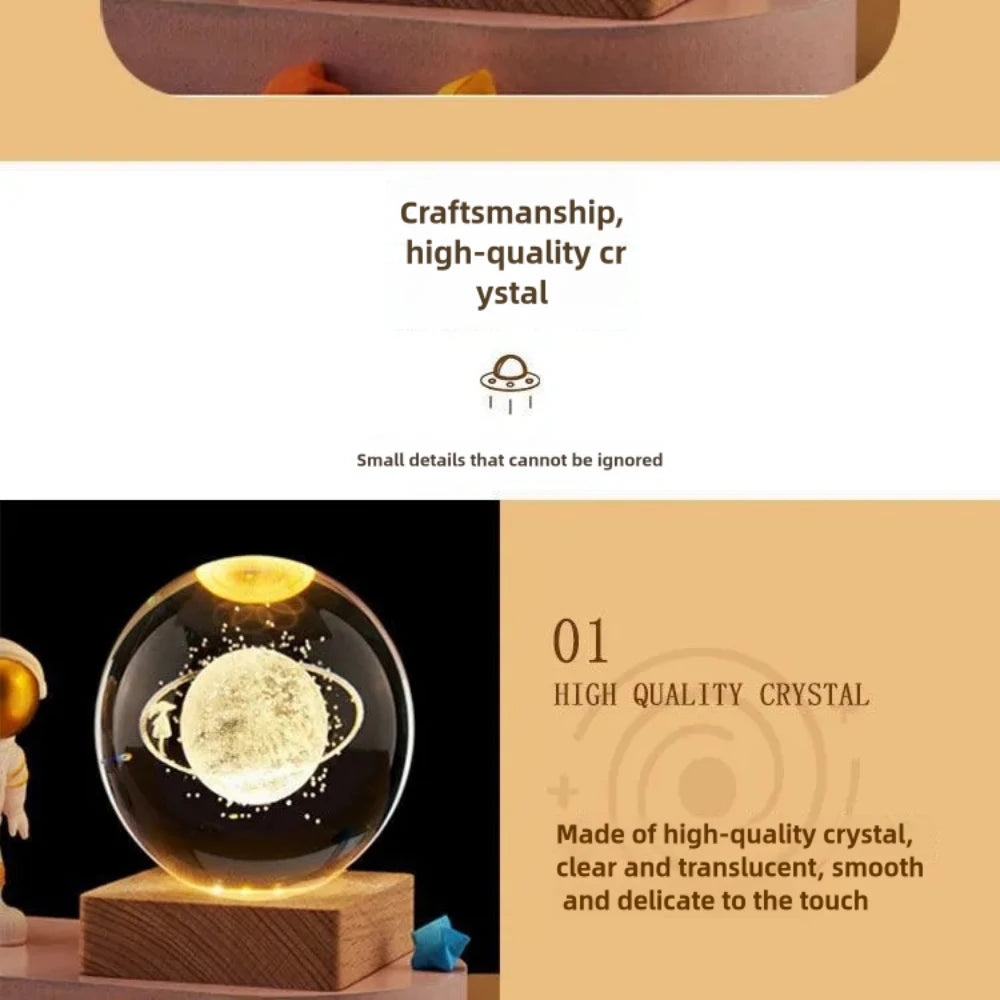 Mini Galaxy Crystal Night Light